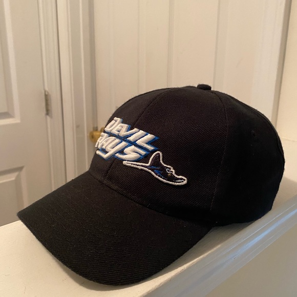 Tampa Devil Rays Vintage Original logo Limited Edition Black Hat - Picture 2 of 6